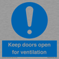 MH6258: Keep doors open for ventilation