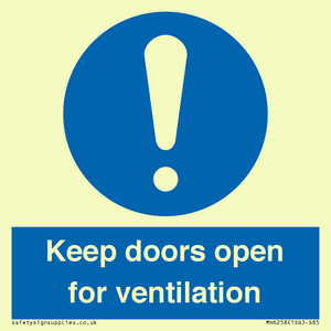 MH6258: Keep doors open for ventilation