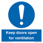 MH6258: Keep doors open for ventilation