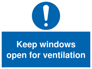 MH6259: Keep windows open for ventilation