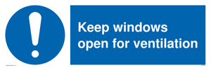 MH6259: Keep windows open for ventilation