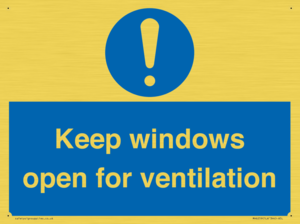 MH6259: Keep windows open for ventilation