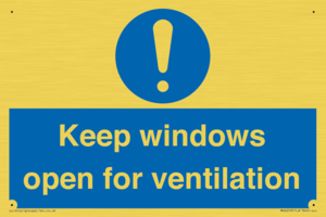 MH6259: Keep windows open for ventilation