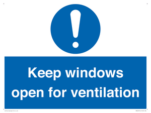 MH6259: Keep windows open for ventilation