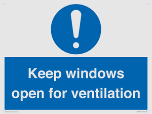 MH6259: Keep windows open for ventilation