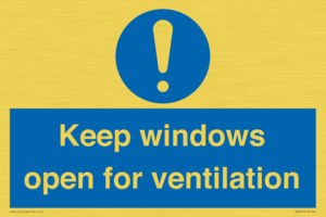 MH6259: Keep windows open for ventilation