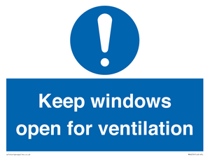 MH6259: Keep windows open for ventilation