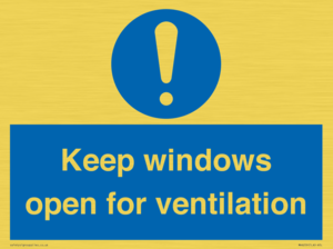 MH6259: Keep windows open for ventilation