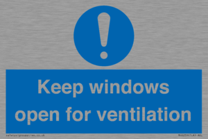 MH6259: Keep windows open for ventilation