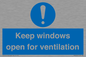 MH6259: Keep windows open for ventilation
