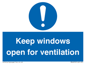 MH6259: Keep windows open for ventilation