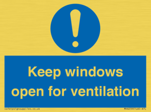 MH6259: Keep windows open for ventilation