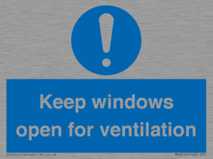 MH6259: Keep windows open for ventilation