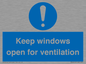 MH6259: Keep windows open for ventilation