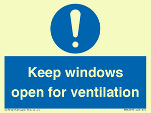 MH6259: Keep windows open for ventilation