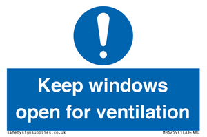 MH6259: Keep windows open for ventilation