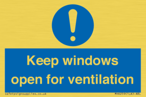MH6259: Keep windows open for ventilation