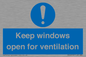 MH6259: Keep windows open for ventilation