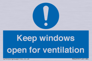 MH6259: Keep windows open for ventilation