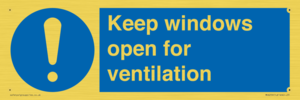 MH6259: Keep windows open for ventilation