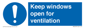 MH6259: Keep windows open for ventilation