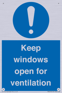 MH6259: Keep windows open for ventilation