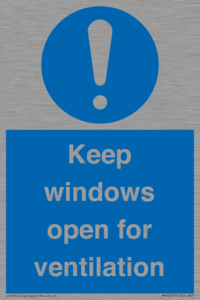 MH6259: Keep windows open for ventilation
