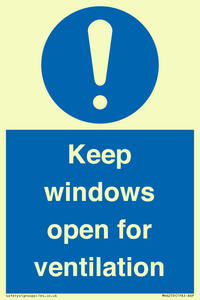 MH6259: Keep windows open for ventilation