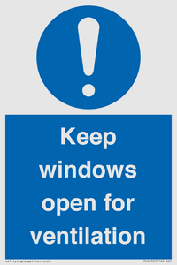 MH6259: Keep windows open for ventilation