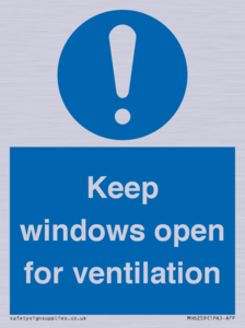 MH6259: Keep windows open for ventilation