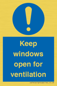 MH6259: Keep windows open for ventilation