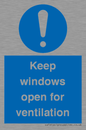 MH6259: Keep windows open for ventilation
