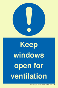 MH6259: Keep windows open for ventilation