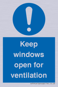 MH6259: Keep windows open for ventilation