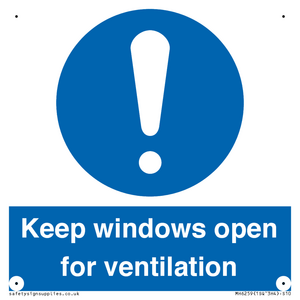 MH6259: Keep windows open for ventilation
