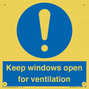 MH6259: Keep windows open for ventilation