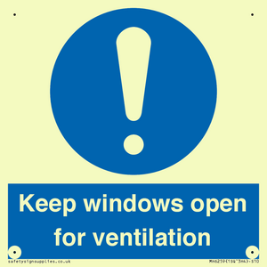 MH6259: Keep windows open for ventilation