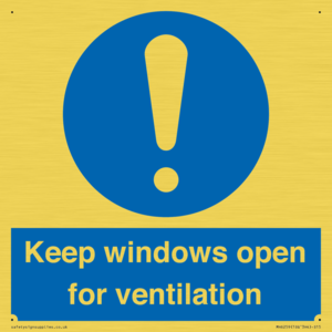 MH6259: Keep windows open for ventilation