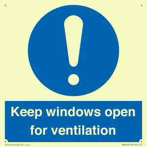 MH6259: Keep windows open for ventilation