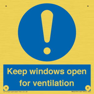 MH6259: Keep windows open for ventilation
