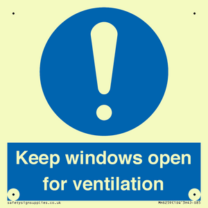 MH6259: Keep windows open for ventilation
