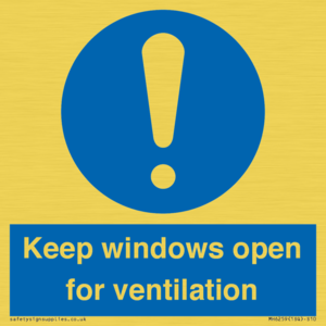 MH6259: Keep windows open for ventilation