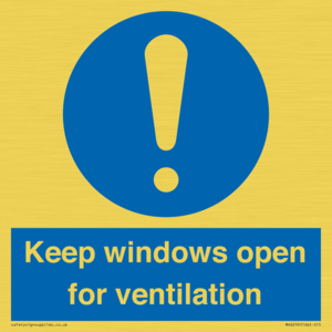 MH6259: Keep windows open for ventilation