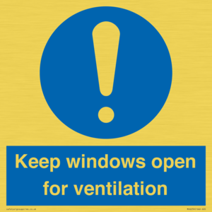 MH6259: Keep windows open for ventilation