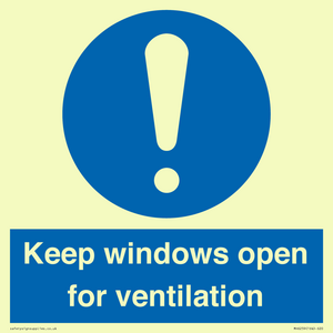 MH6259: Keep windows open for ventilation