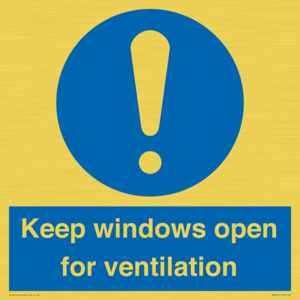 MH6259: Keep windows open for ventilation