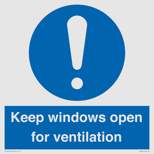 MH6259: Keep windows open for ventilation