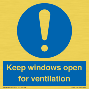 MH6259: Keep windows open for ventilation