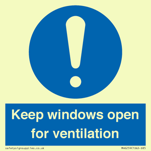 MH6259: Keep windows open for ventilation