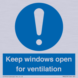 MH6259: Keep windows open for ventilation